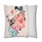 Pastel Tropical Bouquet on Blush Square Pillow CASE ONLY, 4 sizes available, Floral throw pillow, Farmhouse Country Decor, Tropical Decor product 2